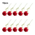 thumbnail image 4 of 10Pcs Carnation Artificial Flowers Single Head Fake Flower Mother's Day Bridal Wedding Holding for Home Living Room Party Red, 4 of 10