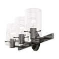 thumbnail image 5 of 17233-46 Livex Lighting Munich - 3 Light Bath Vanity In Contemporary Style-8.5 Inches Tall and 22.5 Inches Wide-Black Chrome Finish, 5 of 14
