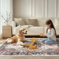 thumbnail image 2 of Vintage Area Rugs for Living Room,2'x10' Non-Slip and Washable Rug,Soft Durable Indoor Carpet,Beige, 2 of 5
