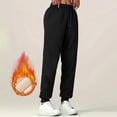 thumbnail image 5 of Trendy Womens Fleece Lined Sweatpants Elastic Waisted Drawstring Winter Baggy Lounge Travel Pants Fashion Outfits Joggers Clothes, 5 of 5