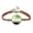 Aromantic, variant on Unisex Alloy 20mm Vintage Cool Colorful Stripes Round Genderfluid Flag Handmade Braided LGBT Pride Adjustable Brown Bracelet 8.26"