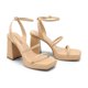 thumbnail image 3 of Sandalias DREAM PAIRS con Plataforma y Tacones de Tiras para Mujer Nude Talle 9, 3 of 5