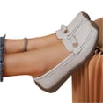 thumbnail image 5 of YOUYEDIAN Flat Shoes for Women Spring Fall Dress Loafers Slip on Non Slip Comfy Walking Shoes Office Closed Toe Orthopedic Shoes (Light Gray), 5 of 5