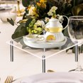thumbnail image 4 of 1 Set Acrylic Cake Stand Transparent Good Load Bearing High Strength Stable Food Grade Acrylic Cake Display Risers Stand Rack Party Supplies, 4 of 4