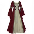 thumbnail image 2 of Disfraz de princesa Medieval renacentista de talla grande para mujer, disfraz de corte real hasta el suelo, vestido de fiesta elegante, Carnaval y Halloween, 2 of 5