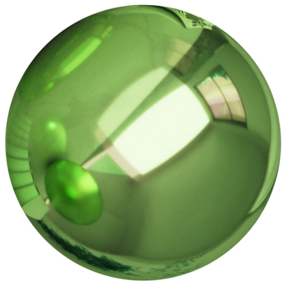 Uonlytech Stainless Steel Gazing Globe, Green, Reflective, Durable Outdoor Ornament