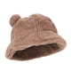 thumbnail image 2 of KAKOWELY Gorro de invierno de felpa con orejas de oso para mujer y niña, ideal para exteriores., 2 of 5