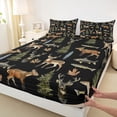 thumbnail image 3 of Feelyou Pike Fish Deer Boy Twin Sheet Sets, Rustic Farmhouse Animal Bedding, 3pcs, 3 of 7