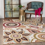 Cream and navy rug Cream and navy rug