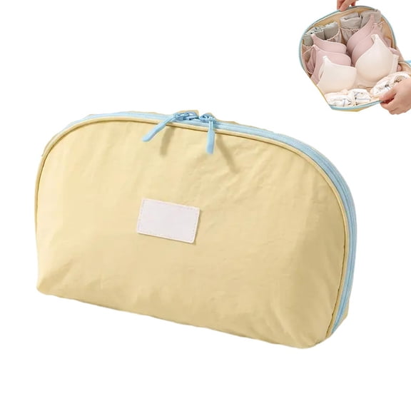 Portable Underwear Travel Organizer Bag, Travel Underwear Organizer Bag | 3-in-1 Large Bra Packing Cube, Portable Lightweight Multi-Purpose Lingerie Storage Pouch with Liner