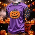 thumbnail image 5 of Shirt for Women Print Short Sleeve Crewneck T-Shirts Halloween Printed Tee Clothes, 5 of 6