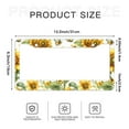 thumbnail image 6 of Sunflower with Bee Butterfly License Plate Frames for Women Men Car Plate Holder Cover Metal Tag Aluminum Car Accessories Front Rear Plate Decor, 6 of 6
