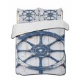 thumbnail image 2 of Quilts King Size, Retro Rudder Coastal Soft Comforter Bedding Set for Bed, Summer Beach Ocean Nautical Lightweight Quilted Bedspread with Pillow Cover(2 Pieces) for All Season, 96x106 Inch, 2 of 6