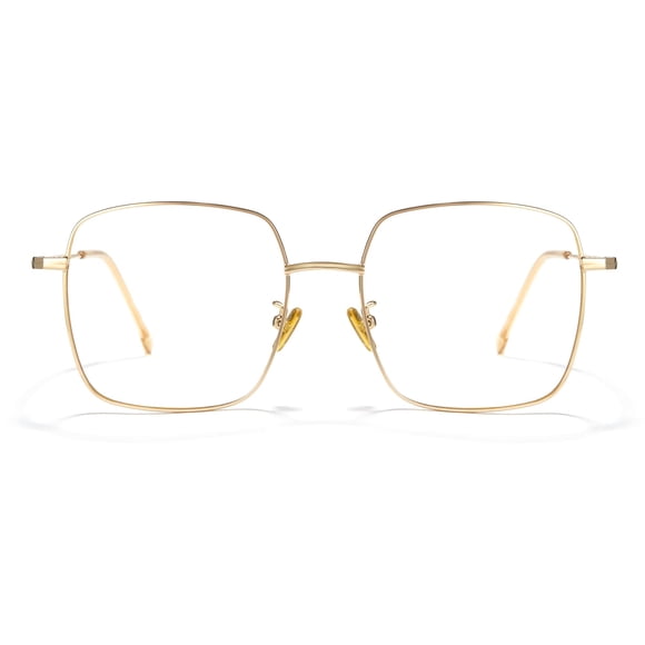 Gafas Cyxus, cuadradas, retro, que bloquean la luz azul, con montura metálica