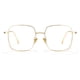 thumbnail image 1 of Gafas Cyxus, cuadradas, retro, que bloquean la luz azul, con montura metálica, 1 of 9