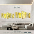 thumbnail image 4 of Elephant Stock Golden Birch Trees Wall Art - Horizontal Multi Panel Canvas - 5 Pieceliving Room Wall Decor - Photography Nature Multi Panel - Yellow And Green Decor - 94" x 48", 4 of 8