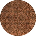 thumbnail image 1 of Ahgly Company Indoor Round Oriental Brown Modern Area Rugs, 8' Round, 1 of 4