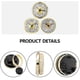 thumbnail image 4 of Elegant Round Clock Insert With Roman/Arabic Numerals Gold/Silver Trim Option Small Clock For Home Offices, 4 of 5