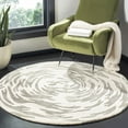 thumbnail image 2 of SAFAVIEH Bella Igor Abstract Swirls Wool Area Rug, Ivory/Grey, 5' x 8', 2 of 10