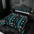 thumbnail image 2 of meiyoeat Vintage Geometric Rhombus Aztec Full Size Comforter Sets For Boys,Country Western Cowboy Farmhouse Bedding Comforter Set,Reversible,3 Pieces,1 Comforter and 2 Pillowcases, 2 of 7