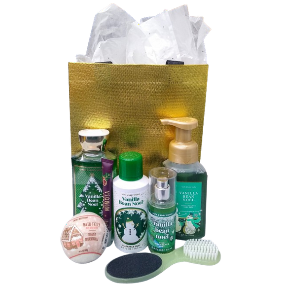 Bath & Body Works Vanilla Bean Noel 7-Piece Gift Set - Custom Limited Edition Set