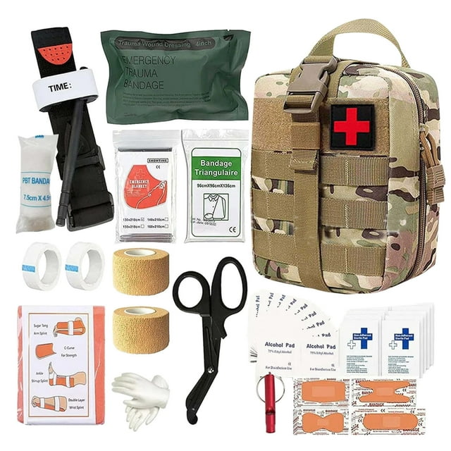 Trousse d'Urgence Extérieure pour la Randonnée et le Camping, Trousse de Voyage de 72 Heures pour les Aventures