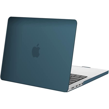 SEYMAC Hard Shell Case For MacBook Pro 14" 2021/2022 (A2442) - Blue, With Kickstand, Heavy Duty Protection