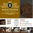 thumbnail image 3 of Royal Bali Blue Single Origin Freshly Roasted Coffee, (Bali Blue) (Coarse), 3 of 4