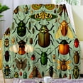 thumbnail image 2 of Colorful Insects Blanket Gifts for Women Men,Sofa Animal Throw Blanket Decor Gifts for Adult Who Love Bugs 80"X60", 2 of 7