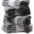 thumbnail image 2 of Yacht & Smith Children & Kids Wholesale Bulk Sports Crew, Athletic Case Pack Socks, by SOCKS'NBULK (36 Pairs Gray, Kids 4-6 (Shoe size 7-10)), 2 of 7