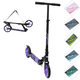 thumbnail image 1 of Scooter para Niños Altura Ajustable Ruedas de Goma Freno Trasero Plegable con Correa Apto a partir de 115 cm Soporta hasta 50 kg - Morado, 1 of 5