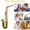 thumbnail image 4 of Kids Saxophone Toy, Children's Saxophone Simulated Musical with 8 Coloured Keys, Interactive Wind Tool, Educational Musical Entertainment Gadget for Preschool, Kindergarten, Family Play,GOLD, 4 of 7