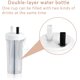 thumbnail image 2 of Taza de agua de 600 ml con pajita y tapa, botella de agua con compartimento de almacenamiento, botella de agua de entrenamiento para deportes de camping al aire libre en el hogar (blanco), 2 of 5