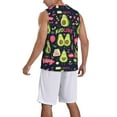thumbnail image 2 of Xecao Avocado Love print basketball shirt for both men and women, a unisex basketball jersey perfect for theme parties-XX-Large, 2 of 6