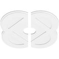 thumbnail image 2 of 28"OD x 5"ID x 11 1/4"C x 1"P Charlotte Architectural Grade PVC Contemporary Ceiling Medallion, Two Piece, 2 of 11