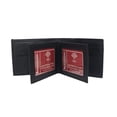 thumbnail image 1 of Marshal RFID Leather Mens Wallet Black Bifold Fixed Flip 3, 1 of 10