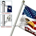 thumbnail image 5 of Flagwix Jesus American Flag Bald Eagle In God We Trust, Durable Brass Grommets 3x5 ft, 5 of 5