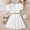 White, variant on Big Girl Summer Clothes 2 Piece Set Short Sleeve V Neck Chiffon Cami Tops with Elastic Waist Flowy Semi Sheer Skirt Soft Comfy Sweet Matching Outfits for Girls Ages 8-13 Years Daily Wear