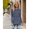 thumbnail image 4 of Women's Long Sleeve Maternity Nursing Tops Breastfeeding Shirt Hoodie, 4 of 5