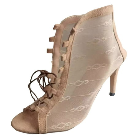 

PEASKJP Women s Sandals Women s Giselle Summer Beach Wedge Sandal (Beige 7.5)