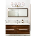 thumbnail image 6 of Living District Colson 4-Light Metal & Fabric Bath Sconce in Chrome/White, 6 of 7