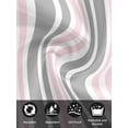 thumbnail image 7 of Pink Grey Stripes Cloth Napkins Set of 8 Reusable Dinner Napkins, Simple Striped Lines Minimalist Modern Cocktail Napkin Washable Table Napkins for Wedding/Holiday Party/Baby Shower 20"x20", 7 of 7