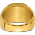 thumbnail image 3 of Stainless Steel Polished Yellow Ip-Plated Signet Ring (Size 10) Made In China sr654-10, 3 of 5