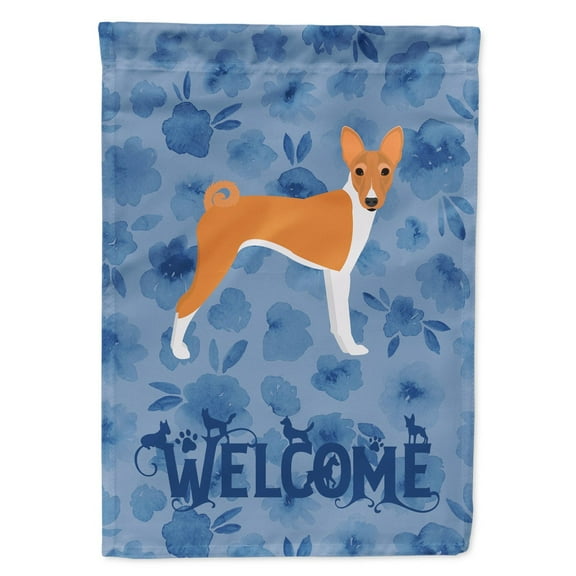 Carolines Treasures CK6059GF Basenji Welcome Flag Garden Size Small multicolor