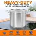 thumbnail image 4 of Nutrichef 40 Quart Heavy Duty Induction Soup Pot W/ Stainless Steel Lid & Strong Riveted Handles, 4 of 8