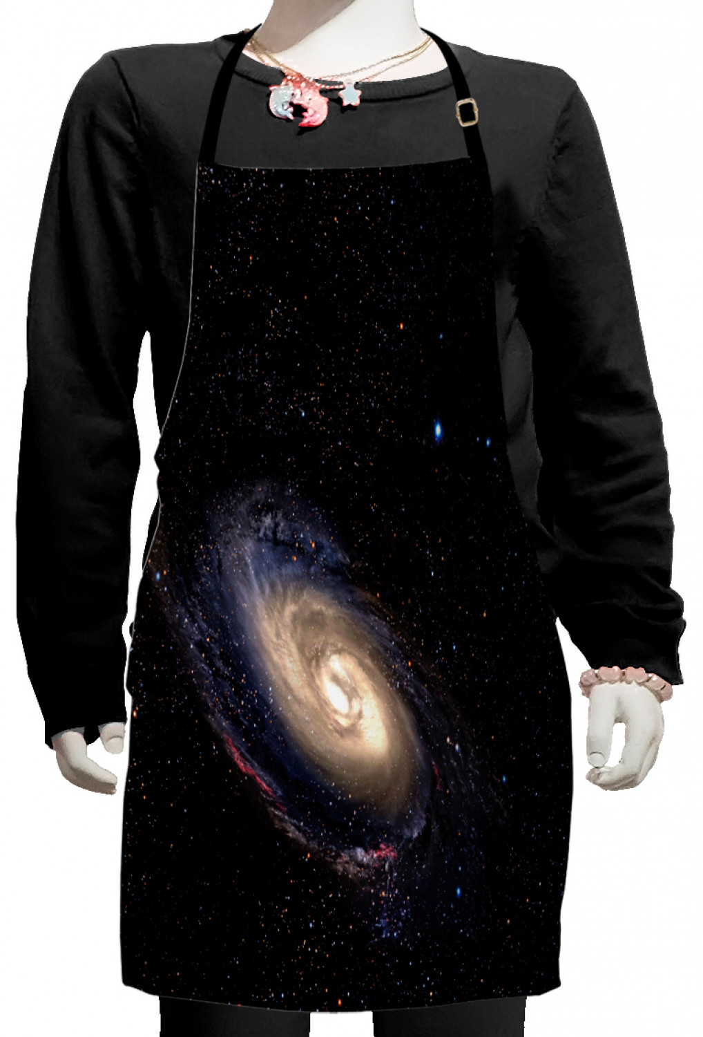 Galaxy Kids Apron, Spiral Universe in a Field of Stars Astronomy Theme ...