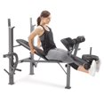 thumbnail image 1 of Marcy Standard Weight Bench Incline with Leg Developer and Butterfly Arms, Multifunctional Workout Equipment, Workout Equipment for Home Gym, Alloy Steel MD-389, 1 of 4