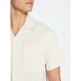thumbnail image 4 of No Boundaries Poolside Dobby Shirt with Short Sleeves, Men's XS-4XLT, 4 of 5