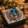 thumbnail image 4 of Clear Christmas Tree Balls 3.15 Inch, Lighted Snowman Scene Ornament, Glowing Acrylic Tree Bulb for Home, Christmas Gift, 4 of 6