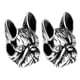 thumbnail image 3 of 2 cuentas sueltas de metal para pulseras y collares, de bronce, como se describe. Astilla antigua, 3 of 6